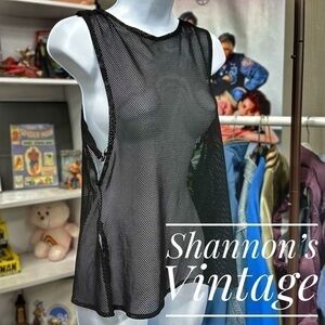 Free People sz XS net tank A23